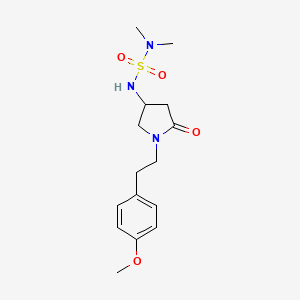 N'-{1-[2-(4-methoxyphenyl)ethyl]-5-oxo-3-pyrrolidinyl}-N,N-dimethylsulfamide