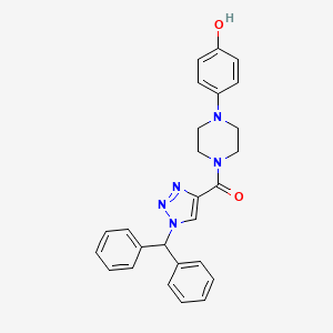 (1-Benzhydryltriazol-4-yl)-[4-(4-hydroxyphenyl)piperazin-1-yl]methanone