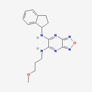 N-(2,3-dihydro-1H-inden-1-yl)-N'-(3-methoxypropyl)[1,2,5]oxadiazolo[3,4-b]pyrazine-5,6-diamine