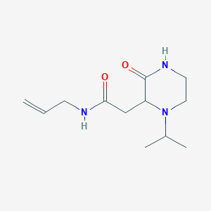 molecular formula C12H21N3O2 B3779535 N-allyl-2-(1-isopropyl-3-oxopiperazin-2-yl)acetamide 