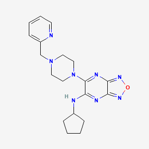 N-cyclopentyl-5-[4-(pyridin-2-ylmethyl)piperazin-1-yl]-[1,2,5]oxadiazolo[3,4-b]pyrazin-6-amine