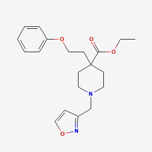 ethyl 1-(3-isoxazolylmethyl)-4-(2-phenoxyethyl)-4-piperidinecarboxylate