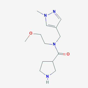 N-(2-methoxyethyl)-N-[(1-methyl-1H-pyrazol-4-yl)methyl]-3-pyrrolidinecarboxamide hydrochloride