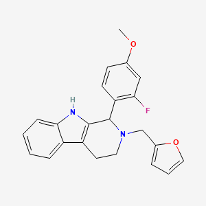 1-(2-fluoro-4-methoxyphenyl)-2-(2-furylmethyl)-2,3,4,9-tetrahydro-1H-beta-carboline