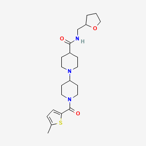 1'-[(5-methyl-2-thienyl)carbonyl]-N-(tetrahydro-2-furanylmethyl)-1,4'-bipiperidine-4-carboxamide