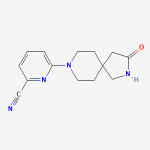 6-(3-oxo-2,8-diazaspiro[4.5]dec-8-yl)pyridine-2-carbonitrile