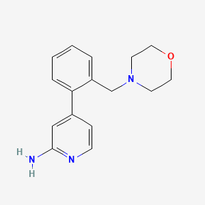 4-[2-(morpholin-4-ylmethyl)phenyl]pyridin-2-amine