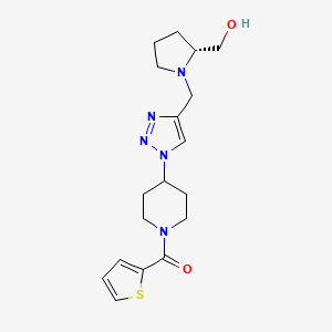 [(2R)-1-({1-[1-(2-thienylcarbonyl)-4-piperidinyl]-1H-1,2,3-triazol-4-yl}methyl)-2-pyrrolidinyl]methanol trifluoroacetate (salt)