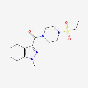 3-{[4-(ethylsulfonyl)piperazin-1-yl]carbonyl}-1-methyl-4,5,6,7-tetrahydro-1H-indazole