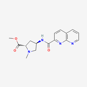 methyl (2S,4R)-1-methyl-4-[(1,8-naphthyridin-2-ylcarbonyl)amino]pyrrolidine-2-carboxylate