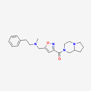 N-{[3-(hexahydropyrrolo[1,2-a]pyrazin-2(1H)-ylcarbonyl)isoxazol-5-yl]methyl}-N-methyl-2-phenylethanamine