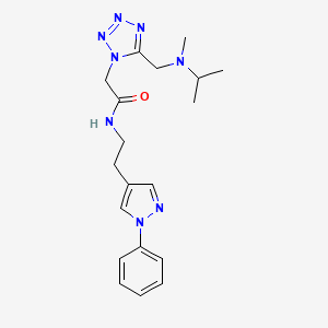 2-(5-{[isopropyl(methyl)amino]methyl}-1H-tetrazol-1-yl)-N-[2-(1-phenyl-1H-pyrazol-4-yl)ethyl]acetamide