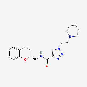 N-[(2R)-3,4-dihydro-2H-chromen-2-ylmethyl]-1-[2-(1-piperidinyl)ethyl]-1H-1,2,3-triazole-4-carboxamide