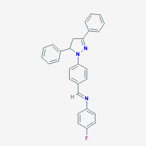 N-[4-(3,5-diphenyl-4,5-dihydro-1H-pyrazol-1-yl)benzylidene]-N-(4-fluorophenyl)amine