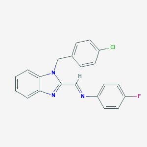 N-{[1-(4-chlorobenzyl)-1H-benzimidazol-2-yl]methylene}-N-(4-fluorophenyl)amine