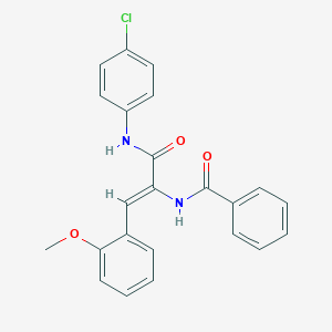 N-[1-[(4-chloroanilino)carbonyl]-2-(2-methoxyphenyl)vinyl]benzamide