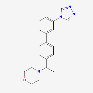 4-{1-[3'-(4H-1,2,4-triazol-4-yl)biphenyl-4-yl]ethyl}morpholine