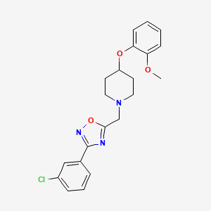 1-{[3-(3-chlorophenyl)-1,2,4-oxadiazol-5-yl]methyl}-4-(2-methoxyphenoxy)piperidine