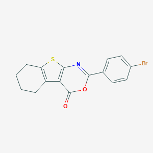 molecular formula C16H12BrNO2S B377996 2-(4-bromophenyl)-5,6,7,8-tetrahydro-4H-[1]benzothieno[2,3-d][1,3]oxazin-4-one CAS No. 271778-09-7