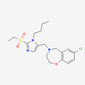 4-{[1-butyl-2-(ethylsulfonyl)-1H-imidazol-5-yl]methyl}-7-chloro-2,3,4,5-tetrahydro-1,4-benzoxazepine