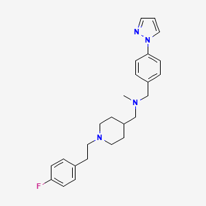 ({1-[2-(4-fluorophenyl)ethyl]-4-piperidinyl}methyl)methyl[4-(1H-pyrazol-1-yl)benzyl]amine