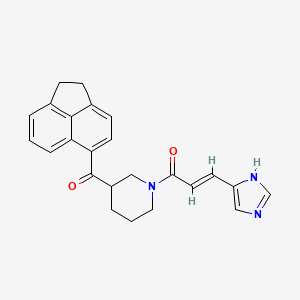 molecular formula C24H23N3O2 B3779993 1,2-dihydro-5-acenaphthylenyl{1-[(2E)-3-(1H-imidazol-4-yl)-2-propenoyl]-3-piperidinyl}methanone 