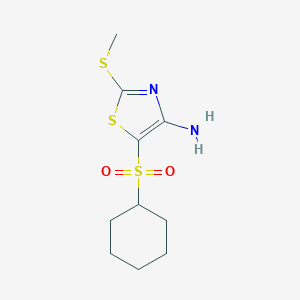 B037800 5-(Cyclohexylsulfonyl)-2-(methylthio)thiazol-4-amine CAS No. 117420-90-3