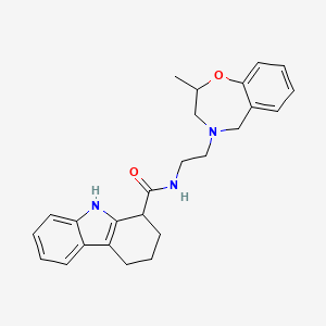 N-[2-(2-methyl-3,5-dihydro-2H-1,4-benzoxazepin-4-yl)ethyl]-2,3,4,9-tetrahydro-1H-carbazole-1-carboxamide