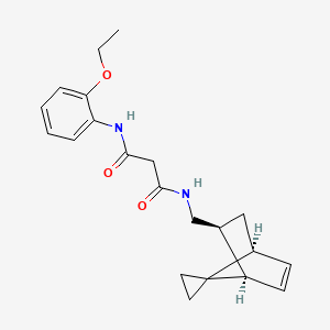 molecular formula C21H26N2O3 B3780004 N-(2-ethoxyphenyl)-N'-[(1R*,2S*,4S*)-spiro[bicyclo[2.2.1]heptane-7,1'-cyclopropane]-5-en-2-ylmethyl]malonamide 