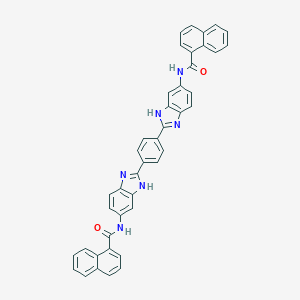 molecular formula C42H28N6O2 B378002 N-(2-{4-[6-(1-naphthoylamino)-1H-benzimidazol-2-yl]phenyl}-1H-benzimidazol-6-yl)-1-naphthamide 