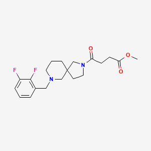 methyl 4-[7-(2,3-difluorobenzyl)-2,7-diazaspiro[4.5]dec-2-yl]-4-oxobutanoate