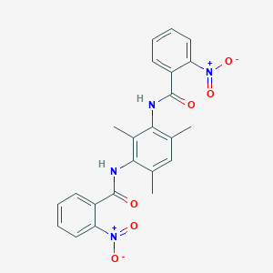 2-nitro-N-[3-({2-nitrobenzoyl}amino)-2,4,6-trimethylphenyl]benzamide