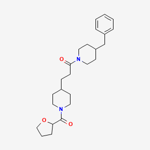 4-benzyl-1-{3-[1-(tetrahydro-2-furanylcarbonyl)-4-piperidinyl]propanoyl}piperidine