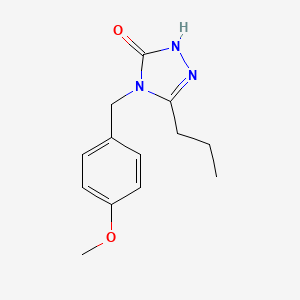 molecular formula C13H17N3O2 B3780075 4-(4-methoxybenzyl)-5-propyl-2,4-dihydro-3H-1,2,4-triazol-3-one 