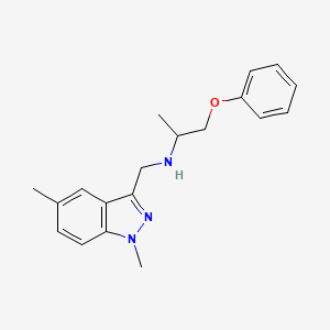 N-[(1,5-dimethyl-1H-indazol-3-yl)methyl]-1-phenoxypropan-2-amine