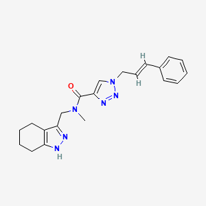 N-methyl-1-[(2E)-3-phenyl-2-propen-1-yl]-N-(4,5,6,7-tetrahydro-1H-indazol-3-ylmethyl)-1H-1,2,3-triazole-4-carboxamide