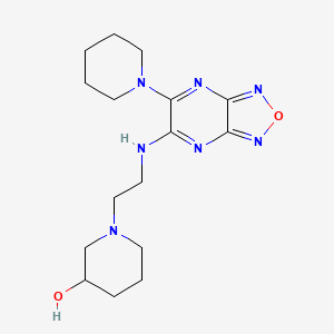 1-(2-{[6-(1-piperidinyl)[1,2,5]oxadiazolo[3,4-b]pyrazin-5-yl]amino}ethyl)-3-piperidinol