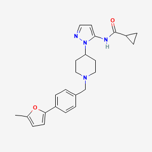 N-(1-{1-[4-(5-methyl-2-furyl)benzyl]-4-piperidinyl}-1H-pyrazol-5-yl)cyclopropanecarboxamide