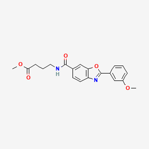 methyl 4-({[2-(3-methoxyphenyl)-1,3-benzoxazol-6-yl]carbonyl}amino)butanoate