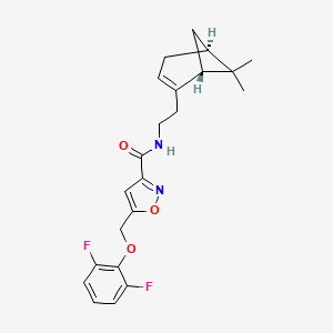 5-[(2,6-difluorophenoxy)methyl]-N-{2-[(1R,5S)-6,6-dimethylbicyclo[3.1.1]hept-2-en-2-yl]ethyl}-3-isoxazolecarboxamide