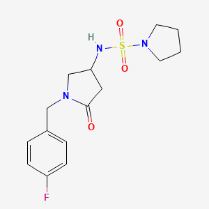 N-[1-(4-fluorobenzyl)-5-oxo-3-pyrrolidinyl]-1-pyrrolidinesulfonamide