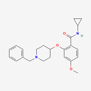 2-[(1-benzyl-4-piperidinyl)oxy]-N-cyclopropyl-4-methoxybenzamide