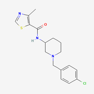 N-[1-(4-chlorobenzyl)-3-piperidinyl]-4-methyl-1,3-thiazole-5-carboxamide