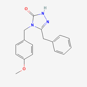 molecular formula C17H17N3O2 B3780368 5-benzyl-4-(4-methoxybenzyl)-2,4-dihydro-3H-1,2,4-triazol-3-one 