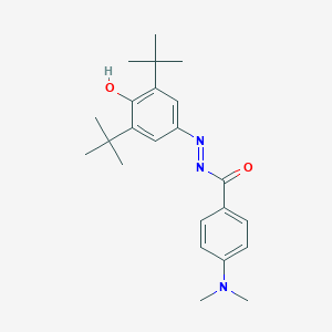 N'-(3,5-ditert-butyl-4-oxo-2,5-cyclohexadien-1-ylidene)-4-(dimethylamino)benzohydrazide