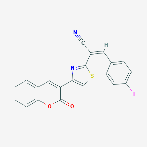 3-(4-iodophenyl)-2-[4-(2-oxo-2H-chromen-3-yl)-1,3-thiazol-2-yl]acrylonitrile