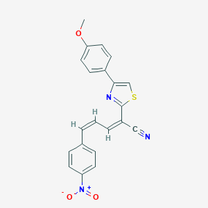 5-{4-Nitrophenyl}-2-[4-(4-methoxyphenyl)-1,3-thiazol-2-yl]-2,4-pentadienenitrile