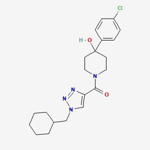 4-(4-chlorophenyl)-1-{[1-(cyclohexylmethyl)-1H-1,2,3-triazol-4-yl]carbonyl}-4-piperidinol