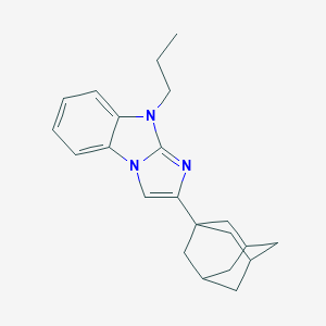 molecular formula C22H27N3 B378048 2-(1-adamantyl)-9-propyl-9H-imidazo[1,2-a]benzimidazole 