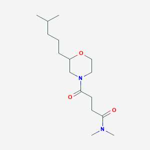 N,N-dimethyl-4-[2-(4-methylpentyl)-4-morpholinyl]-4-oxobutanamide